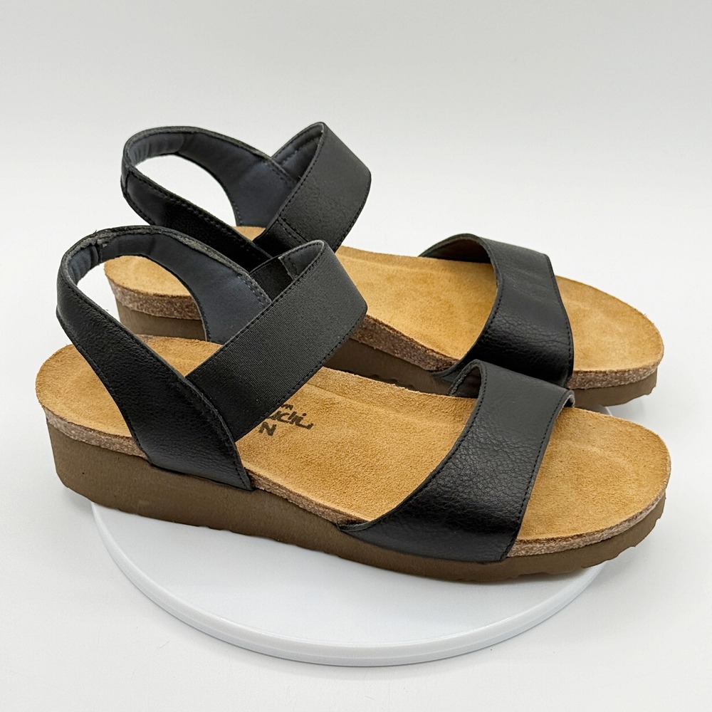 Naot Emily Slingback Sandal 'Black Leather' / Size 39, Us 8 / New No Box